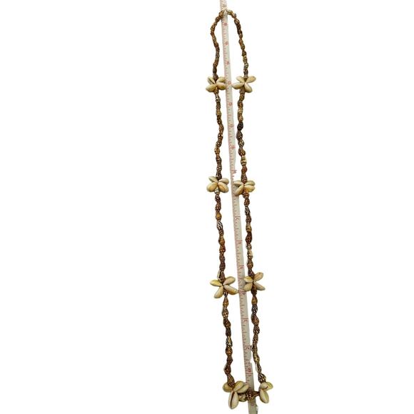 Vintage Long Conch and Cowrie Shell Necklace - Picture 5 of 6